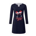 thumbnail image 3 of Lanhui Christmas Print For Women Casual Round-neck Long Sleeve Pullover Dress, 3 of 4