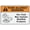Warning Sign 3, variant on Food Prep Area Sign Sign, 8"x12" Grade Reflective Sheeting Rust Free Aluminum, Weather Resistant, Waterproof, Easy To Mount