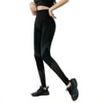 thumbnail image 2 of Las mujeres hacen ejercicio con pantalones de yoga de cintura alta y pantalones de yoga de ejercicio, corren y montan con M negra todos los días., 2 of 10