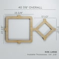 thumbnail image 3 of Ekena Millwork 40 7/8"W x 23 3/8"H x 3/8"T Large Arcadia Decorative Fretwork Wood Wall Panels, Walnut, 3 of 3