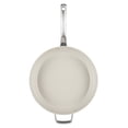 thumbnail image 6 of Circulon Halo with LaserDefense 12" Ceramic Nonstick Frying Pan with Lid and Helper Handle, Dishwasher Safe, Induction and Oven Safe to 500°F, Pearl White, 6 of 14