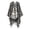 Dark Grey, variant on Fringed Capelet Blanket Wrap Shawl Large Blanket Wrap Shawl Scarves Neck Warmer Women Wrap Shawl Fall Winter Scarf