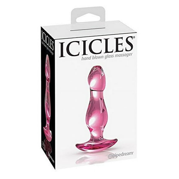 Icicles No. 73 Glass Anal Plug Pink