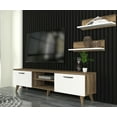 thumbnail image 2 of DORPEK, Tv Stand for TVs up to 65", Media Stand with Large Tabletop, Entertainment Center with 2 Storage Cabinet,Entertainment Unit with Plastic Legs, Leiston Tv Sta, 2 of 8