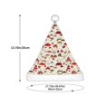 thumbnail image 3 of Haiem Cartoon Mushrooms Pattern Santa Hat Confortable Velvet Christmas Hat for Christmas Party Favors Fit for Adults and Kids, 3 of 6