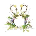 thumbnail image 2 of Easter Wreath for Front Door with Easter Bunny Design, 15.74 Inch Plastic Spring Wreath for Holiday Home Decoration and Party Decor, 2 of 7