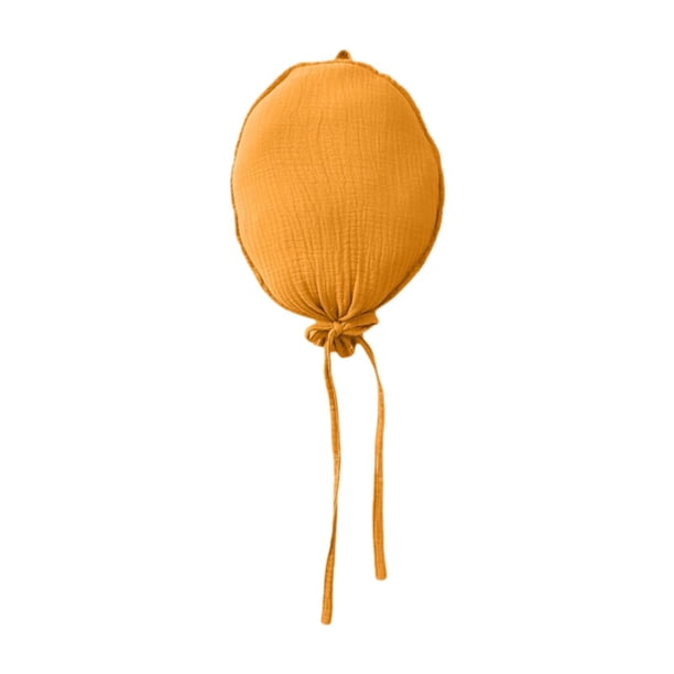 Decoración minimalista de globos de tela 3D para colgar en la pared, de 7,87 x 23,62 pulgadas, reutilizable. Amarillo