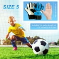 thumbnail image 5 of Toorise Soccer Goalie Goalkeeper Gloves for Kids 3 Size Latex Anti-Slip Soccer Gloves Adjustable Wrist Strap Kids Youth Goal Keeper Field Player Glove Training Gloves(Blue), 5 of 8