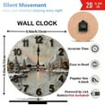 thumbnail image 3 of Beautiful Landscape Wall Clock with Mountains And River 10-Inch Silent Wooden Wall Clock, Battery Operated (AA Batteries Not Included), Artistic Home Decor, 3 of 7