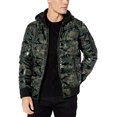 thumbnail image 2 of Men's Hooded Print Puffer Jacket, Olive Camo, Large, 2 of 2
