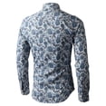 thumbnail image 4 of Ma Croix Men's Long Sleeve Printed Slim Fit Dress Shirt, 4 of 8