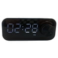 thumbnail image 1 of Mini Altavoz Bluetooth Bajo Pesado Reloj Despertador Dual Altavoz Inalámbrico Portátil con Pantalla LED Azul, 1 of 12