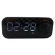 thumbnail image 3 of Mini altavoz Bluetooth con graves potentes, despertador dual, altavoz inalámbrico portátil con pantalla LED azul, 3 of 14