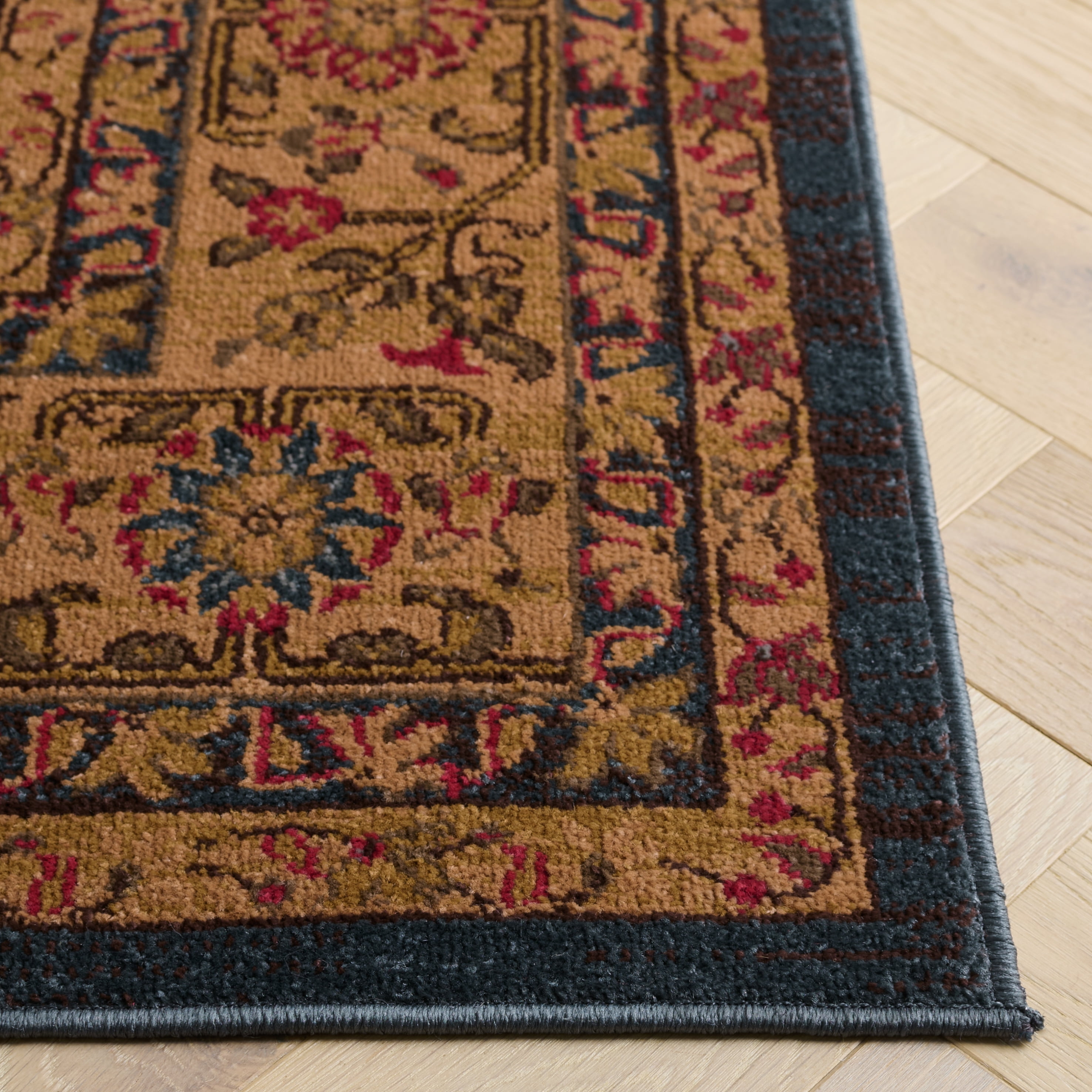 Safavieh Mahal Phylliss Oriental Area Rug, Navy/Natural, 5'1" x 5'1" Square