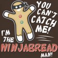 thumbnail image 3 of CafePress - Ninjabread Man Dark T Shirt - 100% Cotton T-Shirt, 3 of 4