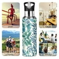 thumbnail image 7 of Yayeee 33oz Insulated Water Bottle Double Wall Stainless Steel with Flip Straw Lid, Beautiful Leaves Pattern, 7 of 7