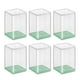 thumbnail image 2 of Organizador de almacenamiento apilable de decoración multiusos con 6 vitrinas transparentes Verde, 2 of 7