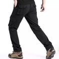 thumbnail image 5 of Men 6 Storage Utility Cargo Pants Stretch Ripstop Tapered Hiking Work Pants S-XXL（1 piece） without belt, 5 of 10