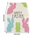 CYIHEYFUEaster Decor Easter holiday table runnersFlag Holiday Bunny Egg