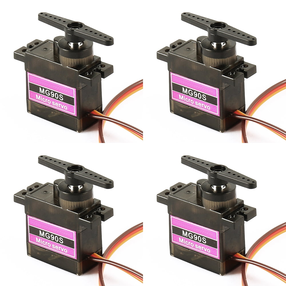 4x MG90S Metal Gear Digital servo For RC Helicopter Airplane Boat Car RC Robot