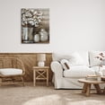 thumbnail image 2 of Stupell Industries Traditional Flower Bouquet Rustic Country Cans Painting Gallery Wrapped Canvas Print Wall Art, Design by White Ladder, 2 of 6