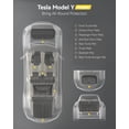 thumbnail image 5 of 3W Tesla New Model Y Juniper Floor Mats and Cargo Liners, TPE Full Set Floor Liner for New Model Y 2025 2026, Cargo Mats and Seat Back Cover Protector, Car Mats for Tesla Accseeories, Black, 5 of 14