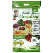 Debbie Meyer GreenBags Freshness-Preserving Food/Flower Storage Bags (Various Sizes, 20-Pack)