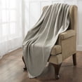 thumbnail image 3 of Modern Thread Taupe Waffle Weave 100% Cotton Adult Thermal Blanket, Twin, 3 of 4