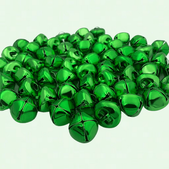 Crafty 1-inch Jingle Bells, 60Pcs, for DIY Christmas Party Decorations, Wedding Favors, Holiday Home Projects, Glass
