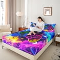 thumbnail image 4 of Castle Fairy Abstract Gamepads Boy Queen Sheet Sets,Video Game Bed Set, 4 of 7