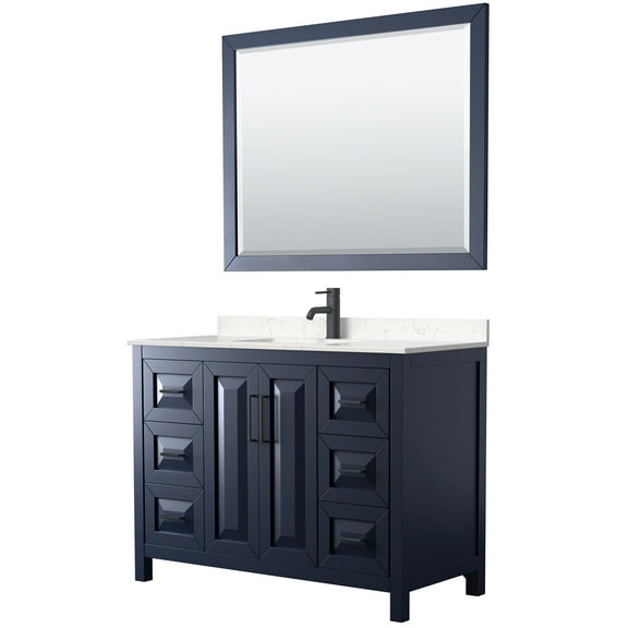 Wyndham Collection Wcv252548s-Vca-M46 Daria 48" Free Standing Single Basin Vanity Set -