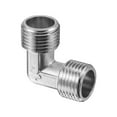 thumbnail image 4 of Unique Bargains Pipe Fitting Elbow G1/2 Male Thread 2 Way L Shape Hose Connector Adapter Nickel-Plated Copper, 4 of 5
