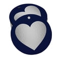 thumbnail image 1 of Inkdotpot Pack Of 50 Made With Love Wedding Favor Paper Tags Craft Real Silver Foil Hang Tags, 1 of 6