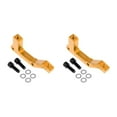 thumbnail image 1 of Guardoinrt Durable Bicycle Bike Disc Brake Mount Adapter Reliable Caliper PM to IS Conversion Gold Rear 2Set, 1 of 6