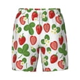 thumbnail image 4 of Lsque Mens Swim Trunks Strawberry Pattern - Bathing Suit Compression Liner - Beach Swim Shorts Swimwear - (S-3XL) - Stretch Quick Dry -Large, 4 of 9