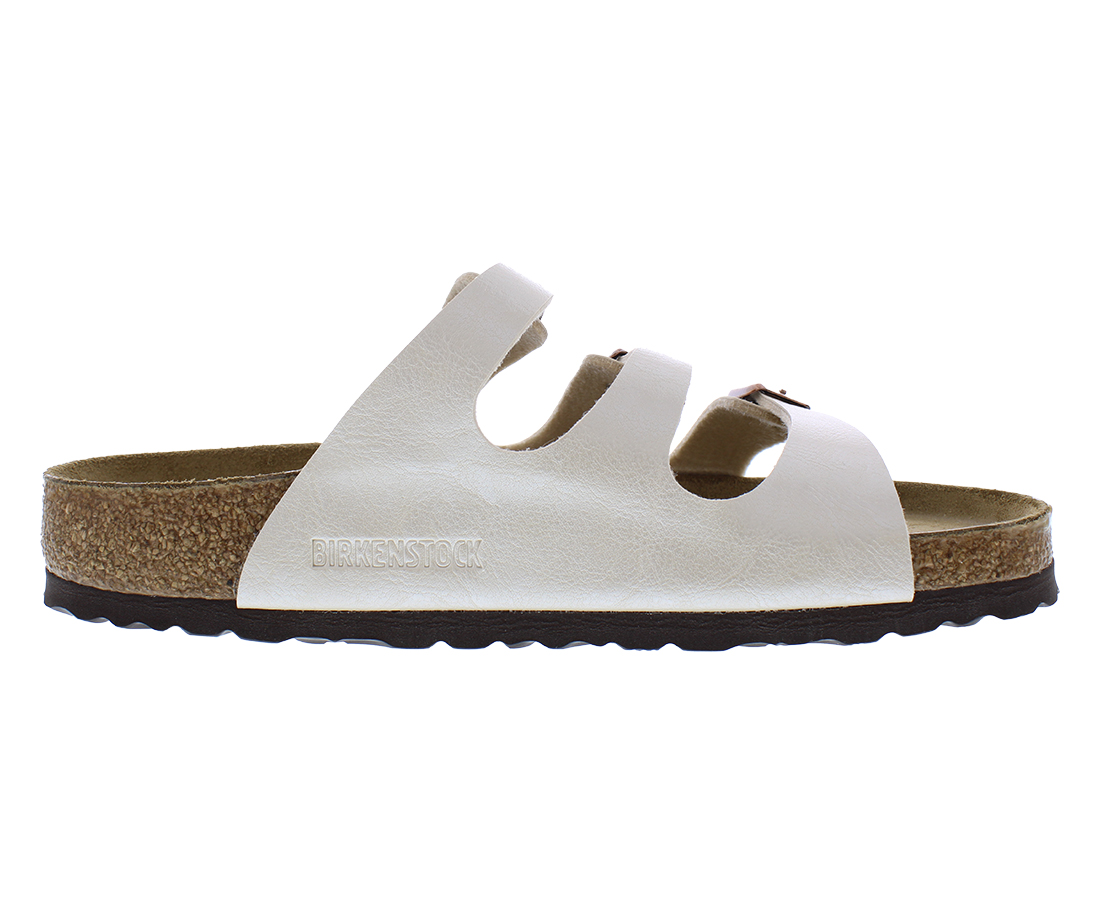 Birkenstock Florida Unisex Shoes Size 6, Color: Graceful Pearl White