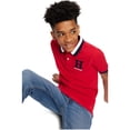 thumbnail image 3 of Polo Tommy Hilfiger para niños, elástico, color rojo hiedra, talla 03, 3 of 4