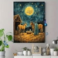 thumbnail image 4 of Qisvanset 12x16 Inch Nativity Scene Canvas Wall Art, Christmas Biblical Inspirational Holiday Home Decor, 4 of 8