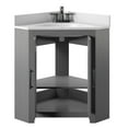 thumbnail image 2 of Twin Star Home Corner Bathroom Vanity, Antique Gray, 2 of 7