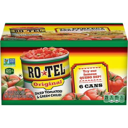 (12 Cans) RO*TEL Original Diced Tomatoes and Green Chilies, 10