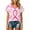 Vermilion, variant on JULMCOMO Breast Cancer Shirts for Women V Neck Breast Cancer Awareness Pink Ribbon Graphic Tees Short Sleeve Loose Fit Cute Print T-Shirts Hot Pink S
