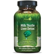 Irwin Naturals Milk Thistle Liver Detox - 60 Liquid Softgels - Supports Liver Health with Dandelion, Artichoke, Turmeric & Green Beet Root