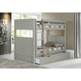 thumbnail image 3 of Camaflexi Twin over Twin Bunk Bed with Twin Trundle - Panel Headboard - Grey Finish, 3 of 5