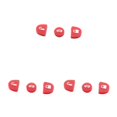thumbnail image 2 of xinxixnxx 3pcs/set Boutons Clés Durables pour la Réparation Pratique de la Télécommande sur Commodore Rouge 3Set, 2 of 6