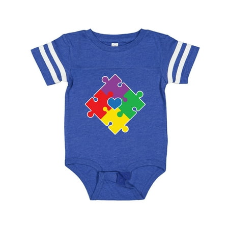

Inktastic Autism Awareness Month Puzzle Gift Baby Boy or Baby Girl Bodysuit