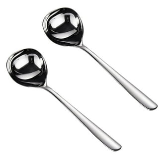Pekky Small Soup Ladle Spoon, Stainless Steel Gravy Ladle Spoon Set, 4  Pieces