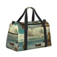 thumbnail image 2 of Kdxio Serene Coastal Blue Sky Travel Duffel Bag Gym Bag Weekender Travel Bag Gym Bag for Women &Men Airplane Travel Essentials for Flying, 2 of 7