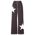 thumbnail image 4 of Wxolcjlv Girls Casual Jogger Pants Stars Print Wide-Leg Elastic Waist Sweatpants, Sizes 4-14Y, 4 of 4
