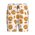 thumbnail image 4 of Wukai Yellow Biscuit Men’s Short Pajama Pants With Pockets Soft Sleep Pj Shorts for Men-XX-Large, 4 of 6