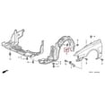 thumbnail image 3 of Set of 200 Splash Shield Tapping Screw Fit for Honda Civic Fit 90114-SE0-000, 3 of 8